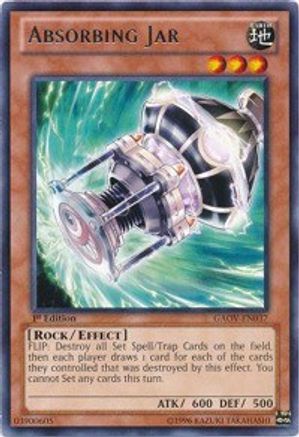 Absorbing Jar (GAOV-EN037) - Galactic Overlord 1st Edition - Premium Yugioh Single from Konami - Just $0.29! Shop now at Game Crave Tournament Store