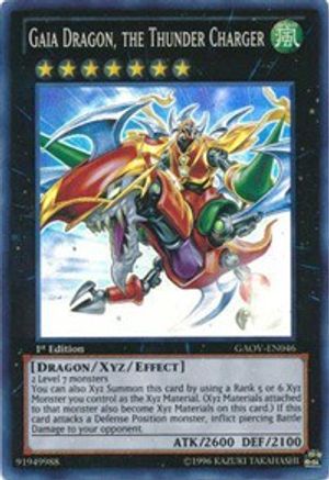 Gaia Dragon, the Thunder Charger (GAOV-EN046) - Galactic Overlord 1st Edition - Premium Yugioh Single from Konami - Just $1.54! Shop now at Game Crave Tournament Store