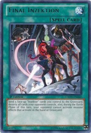Final Inzektion (GAOV-EN060) - Galactic Overlord Unlimited - Premium Yugioh Single from Konami - Just $0.25! Shop now at Game Crave Tournament Store