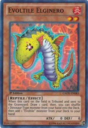 Evoltile Elginero (GAOV-EN083) - Galactic Overlord 1st Edition - Premium Yugioh Single from Konami - Just $0.25! Shop now at Game Crave Tournament Store