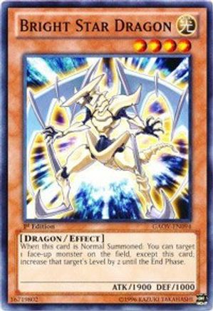 Bright Star Dragon (GAOV-EN094) - Galactic Overlord 1st Edition - Premium Yugioh Single from Konami - Just $0.25! Shop now at Game Crave Tournament Store