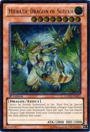 Hieratic Dragon of Sutekh (UTR) (GAOV-EN025) - Galactic Overlord 1st Edition - Premium Yugioh Single from Konami - Just $2.20! Shop now at Game Crave Tournament Store