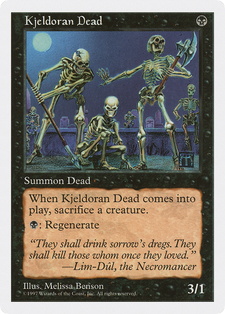 Kjeldoran Dead (5ED-170) - Fifth Edition - Premium MTG Single from Wizards of the Coast - Just $0.25! Shop now at Game Crave Tournament Store