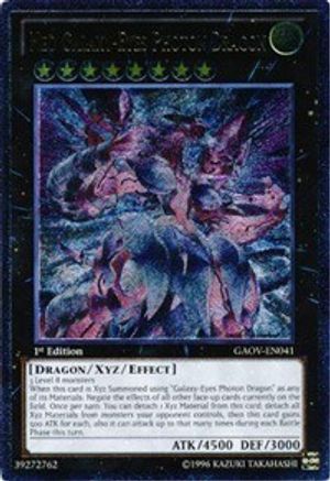 Neo Galaxy-Eyes Photon Dragon (UTR) (GAOV-EN041) - Galactic Overlord 1st Edition - Premium Yugioh Single from Konami - Just $19.81! Shop now at Game Crave Tournament Store