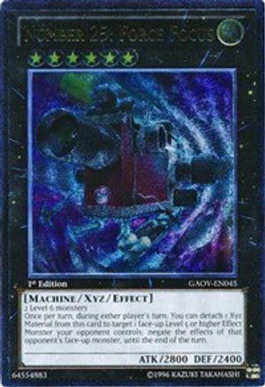 Number 25: Force Focus (UTR) (GAOV-EN045) - Galactic Overlord Unlimited - Premium Yugioh Single from Konami - Just $2.34! Shop now at Game Crave Tournament Store