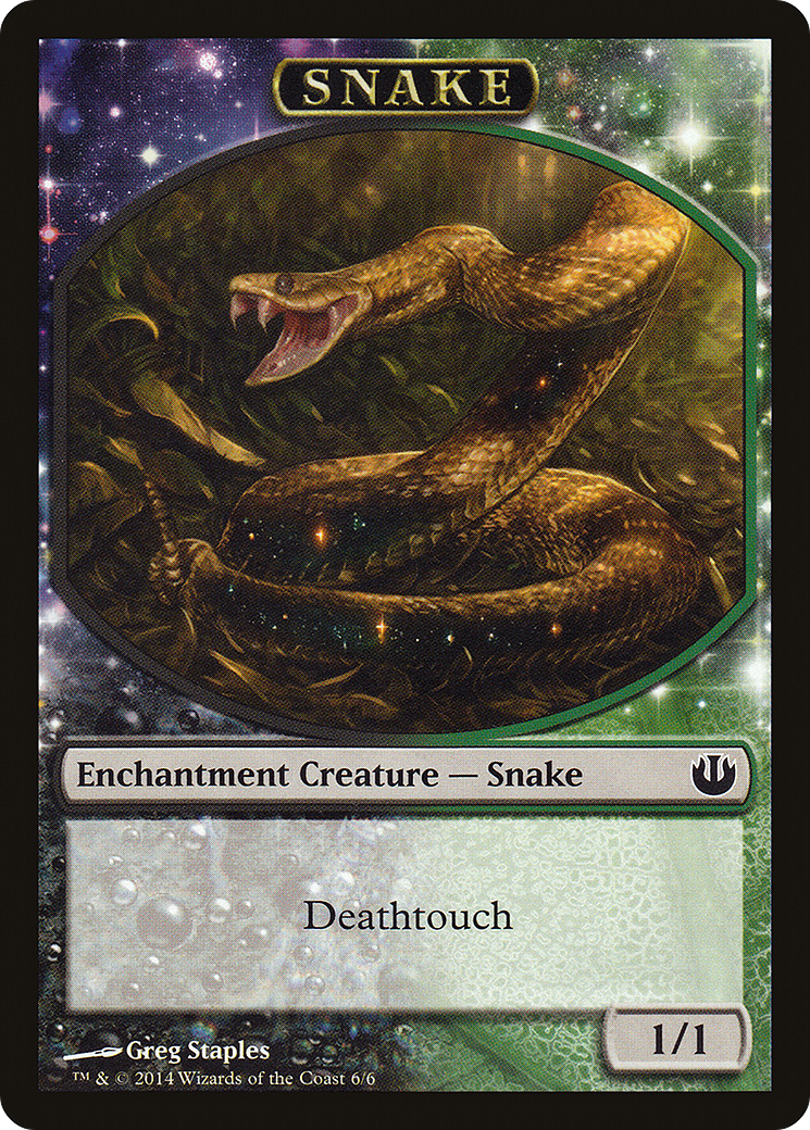 Snake (TJOU-006) - Journey into Nyx Tokens: (nyxtouched) - Premium MTG Single from Wizards of the Coast - Just $1.06! Shop now at Game Crave Tournament Store
