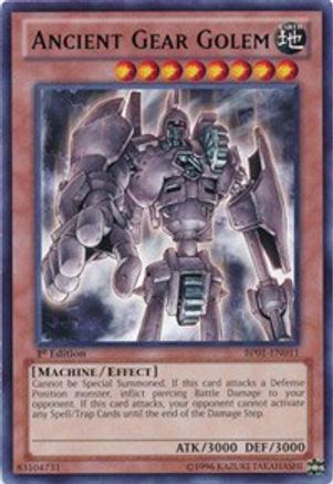 Ancient Gear Golem (BP01-EN011) - Battle Pack: Epic Dawn 1st Edition - Premium Yugioh Single from Konami - Just $0.36! Shop now at Game Crave Tournament Store