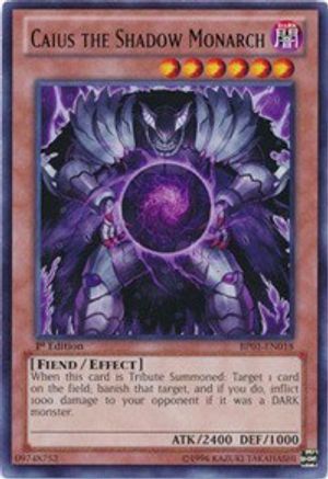 Caius the Shadow Monarch (BP01-EN018) - Battle Pack: Epic Dawn Unlimited - Premium Yugioh Single from Konami - Just $3.44! Shop now at Game Crave Tournament Store