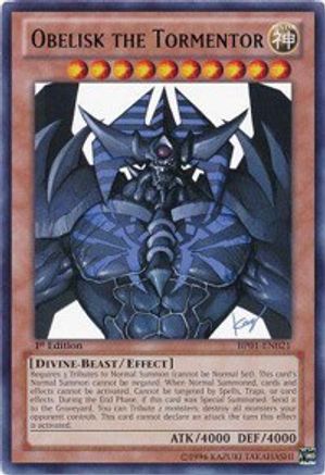 Obelisk the Tormentor (BP01-EN021) - Battle Pack: Epic Dawn 1st Edition - Premium Yugioh Single from Konami - Just $1.53! Shop now at Game Crave Tournament Store