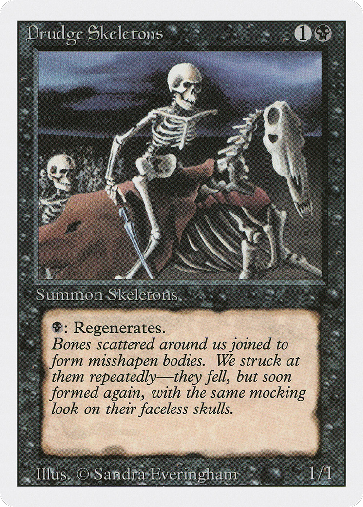 Drudge Skeletons (3ED-107) - Revised Edition - Premium MTG Single from Wizards of the Coast - Just $0.25! Shop now at Game Crave Tournament Store