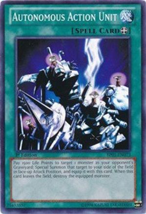 Autonomous Action Unit (BP01-EN073) - Battle Pack: Epic Dawn Unlimited - Premium Yugioh Single from Konami - Just $0.25! Shop now at Game Crave Tournament Store
