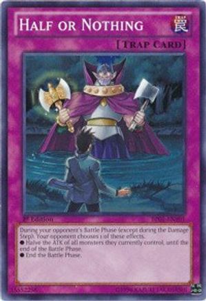 Half or Nothing (BP01-EN101) - Battle Pack: Epic Dawn 1st Edition - Premium Yugioh Single from Konami - Just $0.26! Shop now at Game Crave Tournament Store