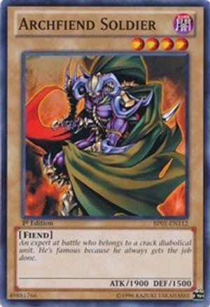 Archfiend Soldier (BP01-EN112) - Battle Pack: Epic Dawn Unlimited - Premium Yugioh Single from Konami - Just $0.40! Shop now at Game Crave Tournament Store