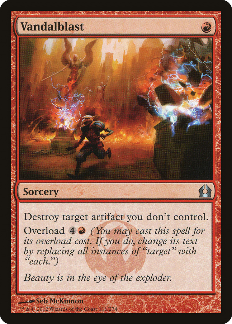 Vandalblast (RTR-111) - Return to Ravnica Foil - Premium MTG Single from Wizards of the Coast - Just $4.09! Shop now at Game Crave Tournament Store
