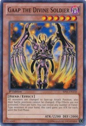 Gaap the Divine Soldier (BP01-EN150) - Battle Pack: Epic Dawn Unlimited - Premium Yugioh Single from Konami - Just $0.25! Shop now at Game Crave Tournament Store