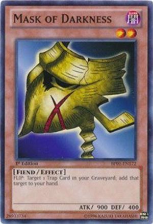 Mask of Darkness (BP01-EN172) - Battle Pack: Epic Dawn 1st Edition - Premium Yugioh Single from Konami - Just $0.25! Shop now at Game Crave Tournament Store