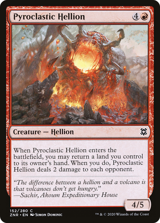 Pyroclastic Hellion (ZNR-152) - Zendikar Rising Foil - Premium MTG Single from Wizards of the Coast - Just $0.25! Shop now at Game Crave Tournament Store