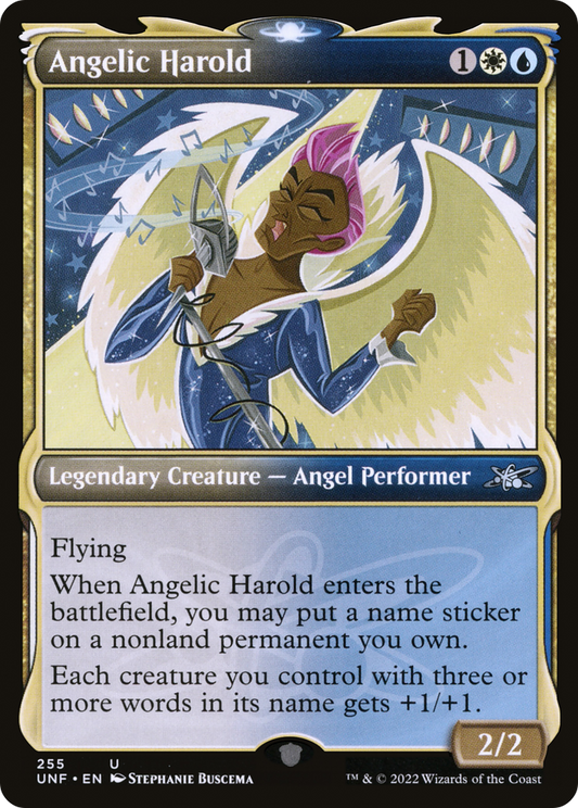 Angelic Harold (UNF-255) - Unfinity: (Showcase) Foil - Premium MTG Single from Wizards of the Coast - Just $0.03! Shop now at Game Crave Tournament Store
