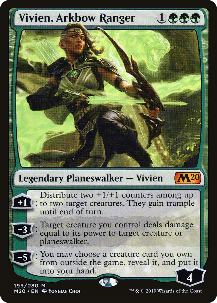 Vivien, Arkbow Ranger (M20-199) - Core Set 2020 Foil - Premium MTG Single from Wizards of the Coast - Just $1.11! Shop now at Game Crave Tournament Store