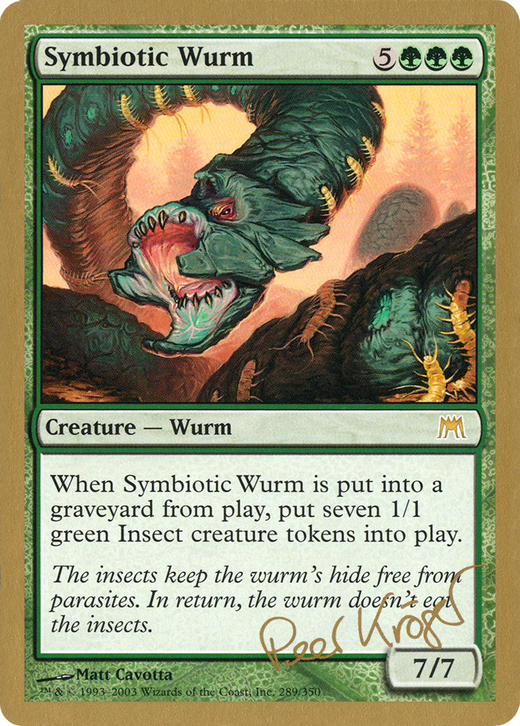 Symbiotic Wurm (WC03-PK289) - World Championship Decks 2003 - Premium MTG Single from Wizards of the Coast - Just $0.67! Shop now at Game Crave Tournament Store