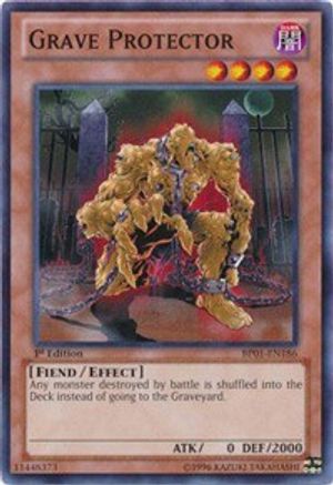Grave Protector (BP01-EN186) - Battle Pack: Epic Dawn Unlimited - Premium Yugioh Single from Konami - Just $0.25! Shop now at Game Crave Tournament Store