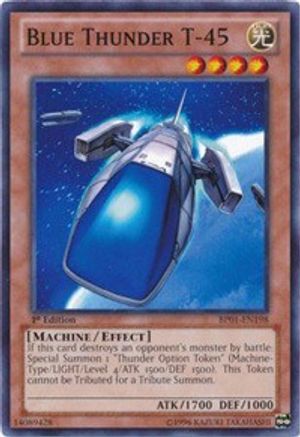 Blue Thunder T-45 (BP01-EN198) - Battle Pack: Epic Dawn Unlimited - Premium Yugioh Single from Konami - Just $0.25! Shop now at Game Crave Tournament Store