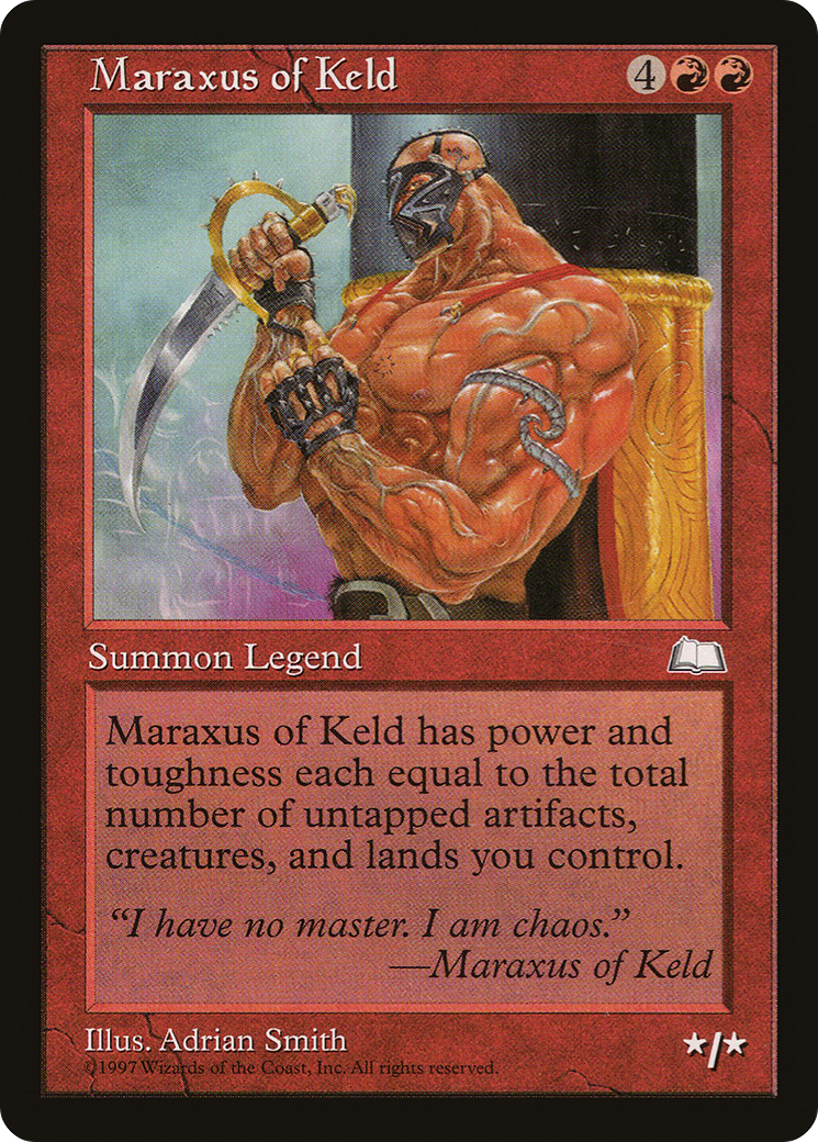 Maraxus of Keld (WTH-111) - Weatherlight - Premium MTG Single from Wizards of the Coast - Just $1.65! Shop now at Game Crave Tournament Store