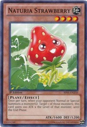 Naturia Strawberry (BP01-EN210) - Battle Pack: Epic Dawn 1st Edition - Premium Yugioh Single from Konami - Just $0.25! Shop now at Game Crave Tournament Store