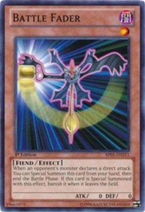Battle Fader (BP01-EN211) - Battle Pack: Epic Dawn Unlimited - Premium Yugioh Single from Konami - Just $0.38! Shop now at Game Crave Tournament Store