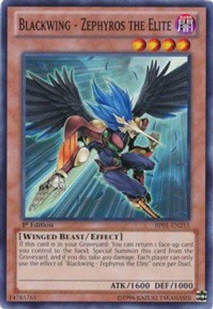 Blackwing - Zephyros the Elite (BP01-EN215) - Battle Pack: Epic Dawn Unlimited - Premium Yugioh Single from Konami - Just $0.25! Shop now at Game Crave Tournament Store
