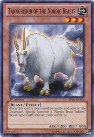 Tanngrisnir of the Nordic Beasts (BP01-EN216) - Battle Pack: Epic Dawn 1st Edition - Premium Yugioh Single from Konami - Just $0.08! Shop now at Game Crave Tournament Store