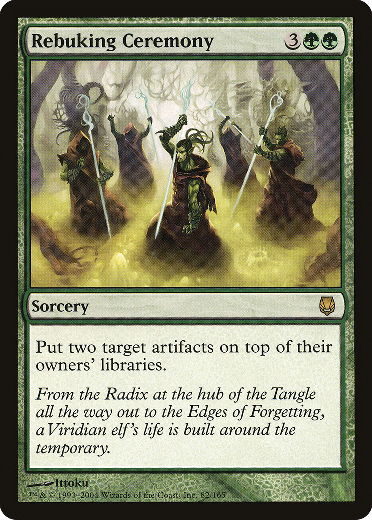 Rebuking Ceremony (DST-082) - Darksteel - Premium MTG Single from Wizards of the Coast - Just $0.08! Shop now at Game Crave Tournament Store