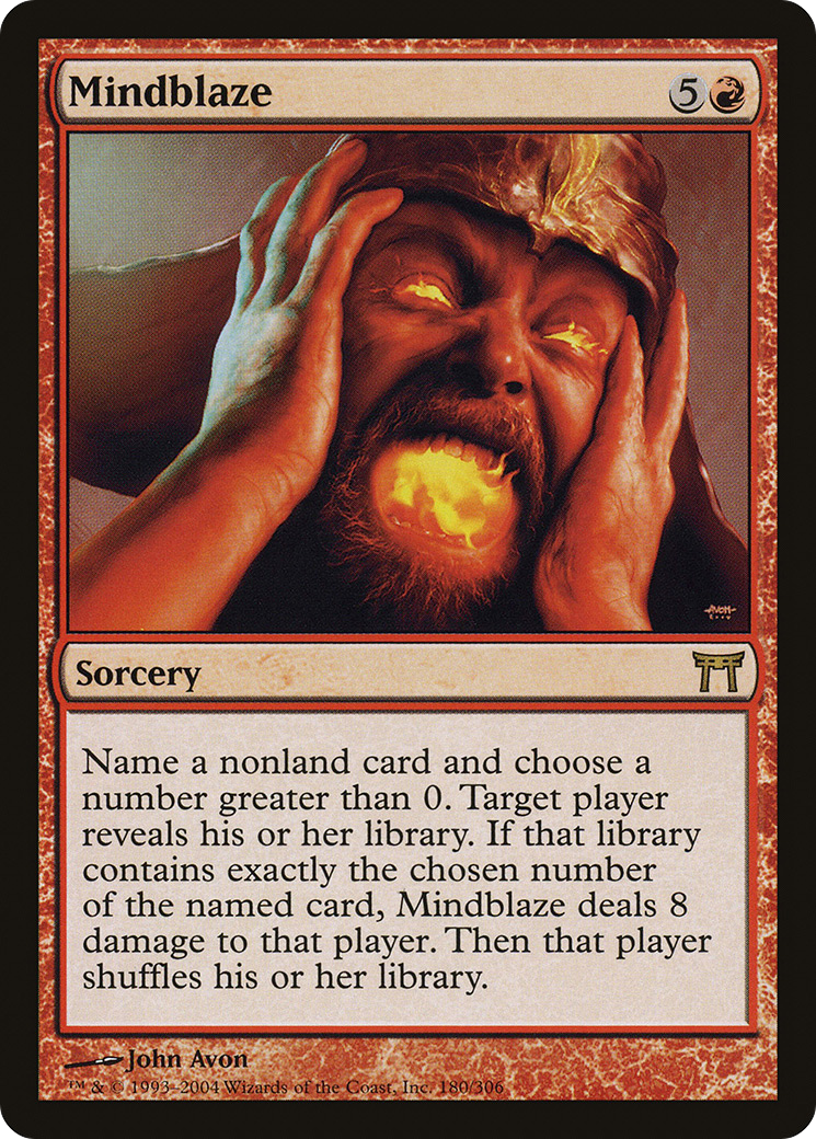 Mindblaze (CHK-180) - Champions of Kamigawa - Premium MTG Single from Wizards of the Coast - Just $0.08! Shop now at Game Crave Tournament Store