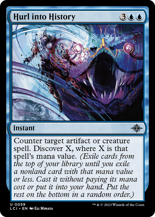 Hurl into History (LCI-059) - The Lost Caverns of Ixalan Foil - Premium MTG Single from Wizards of the Coast - Just $0.08! Shop now at Game Crave Tournament Store