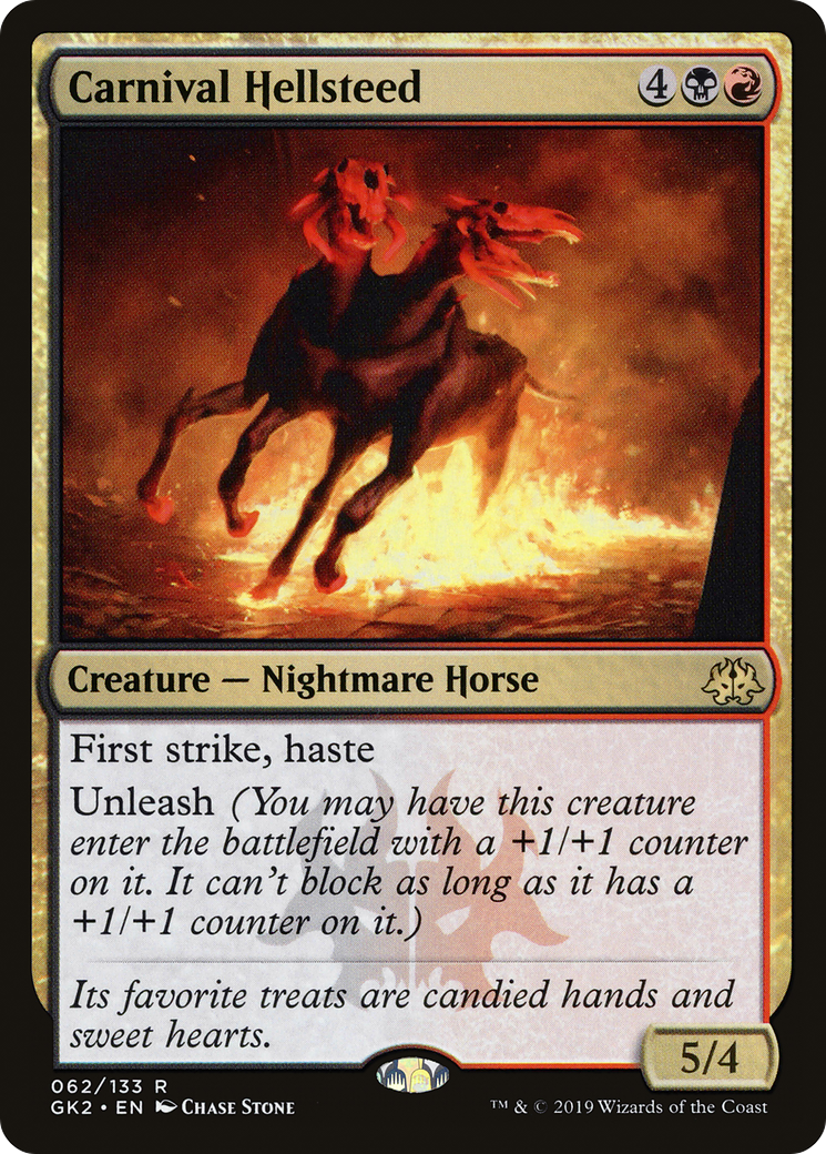 Carnival Hellsteed (GK2-062) - RNA Guild Kit - Premium MTG Single from Wizards of the Coast - Just $0.08! Shop now at Game Crave Tournament Store