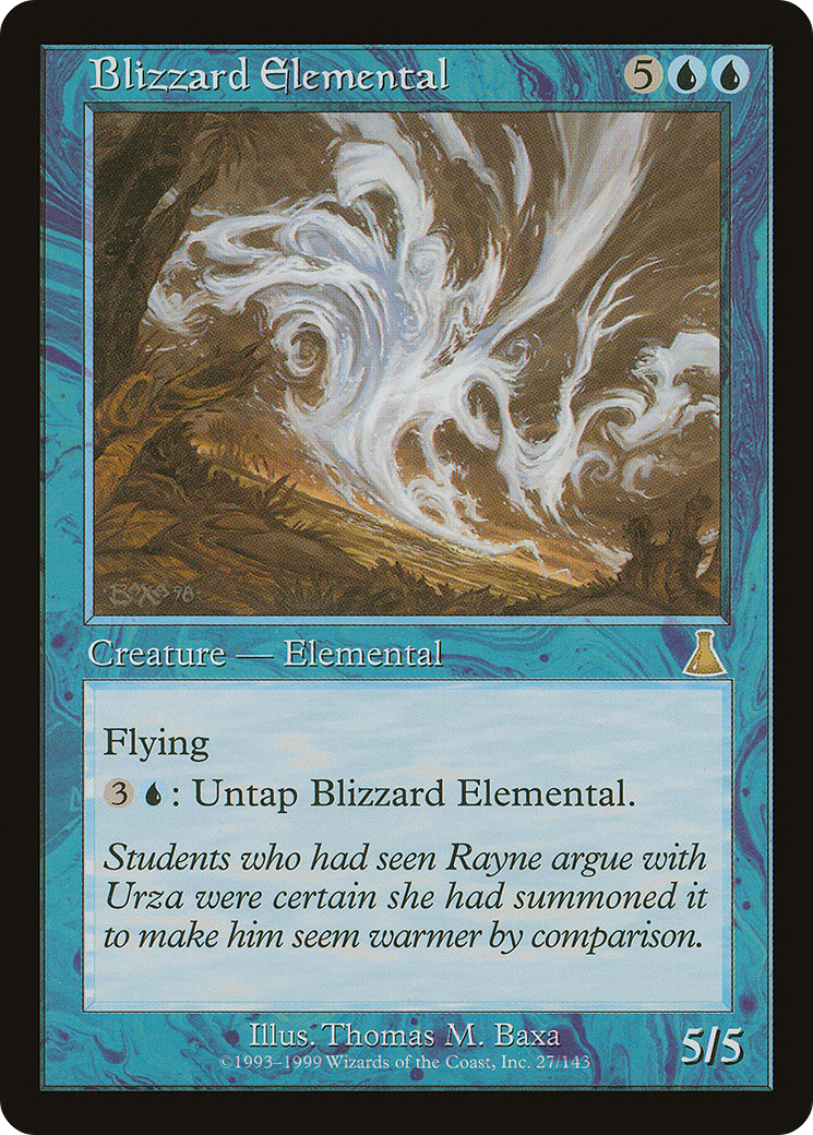 Blizzard Elemental (UDS-027) - Urza's Destiny Foil - Premium MTG Single from Wizards of the Coast - Just $1.88! Shop now at Game Crave Tournament Store