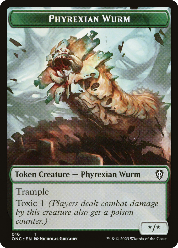 Phyrexian Wurm (TONC-016) - Phyrexia: All Will Be One Commander Tokens - Premium MTG Single from Wizards of the Coast - Just $0! Shop now at Game Crave Tournament Store