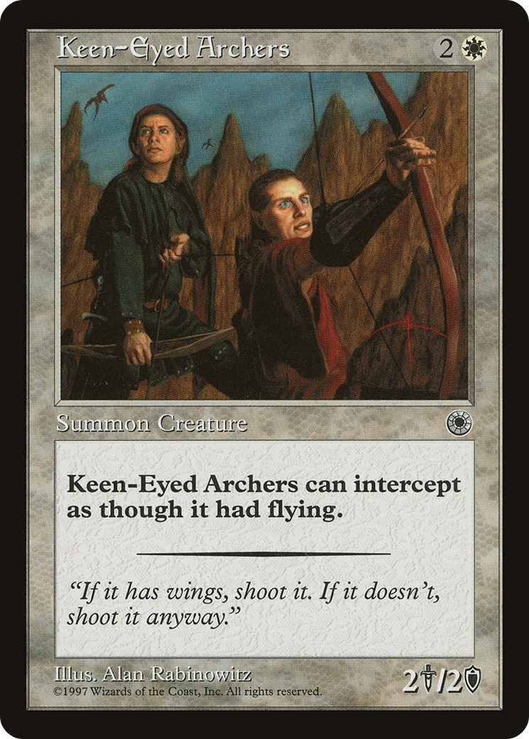 Keen-Eyed Archers (POR-019) - Portal - Premium MTG Single from Wizards of the Coast - Just $0.08! Shop now at Game Crave Tournament Store