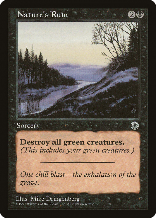 Nature's Ruin (POR-103) - Portal - Premium MTG Single from Wizards of the Coast - Just $0.53! Shop now at Game Crave Tournament Store