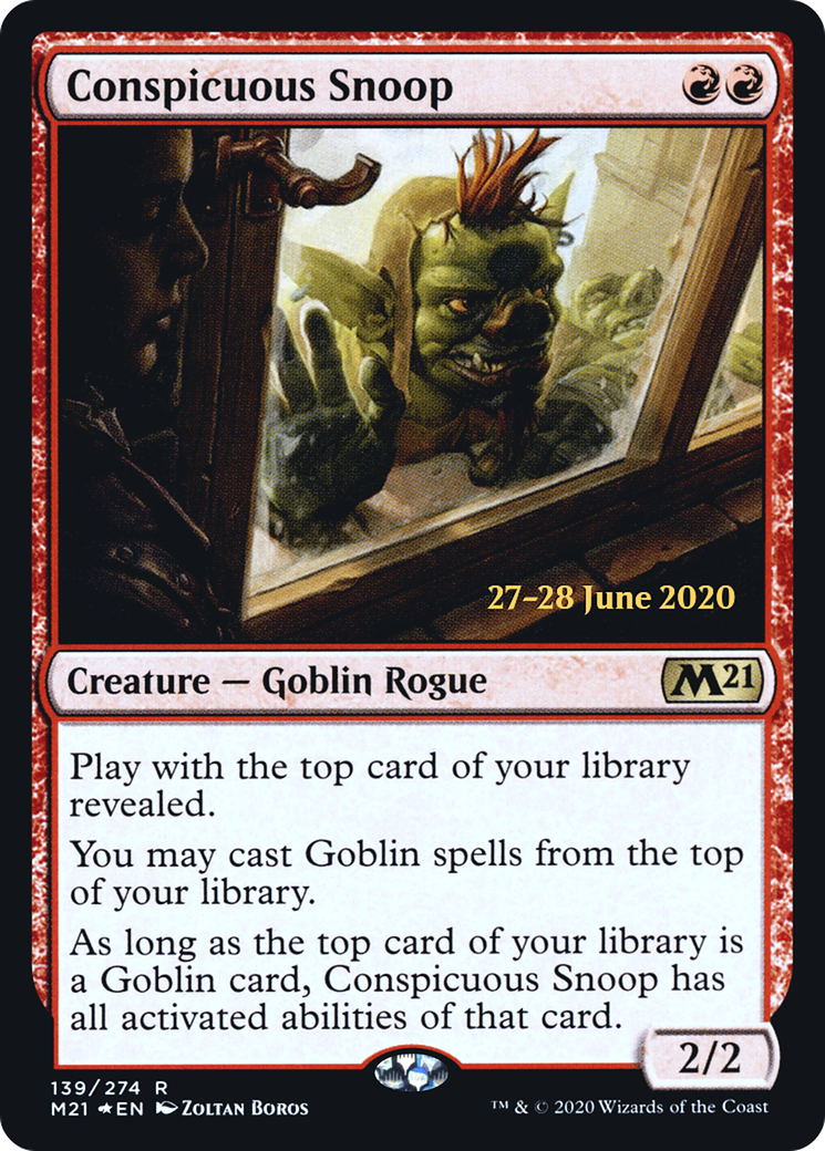 Conspicuous Snoop (PM21-139S) - Core Set 2021 Promos Foil - Premium MTG Single from Wizards of the Coast - Just $1.24! Shop now at Game Crave Tournament Store