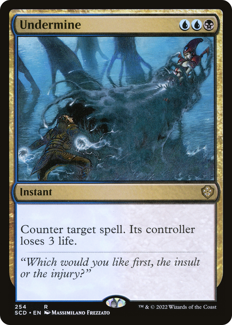 Undermine (SCD-254) - Starter Commander Decks - Premium MTG Single from Wizards of the Coast - Just $0.42! Shop now at Game Crave Tournament Store
