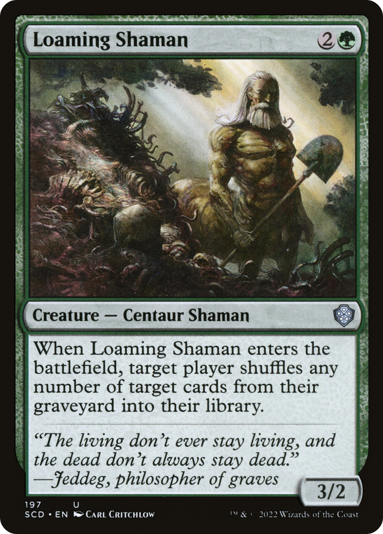 Loaming Shaman (SCD-197) - Starter Commander Decks - Premium MTG Single from Wizards of the Coast - Just $0.08! Shop now at Game Crave Tournament Store