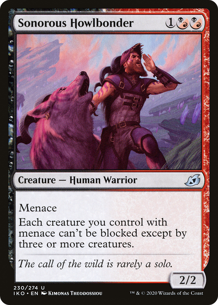 Sonorous Howlbonder (IKO-230) - Ikoria: Lair of Behemoths - Premium MTG Single from Wizards of the Coast - Just $0.25! Shop now at Game Crave Tournament Store