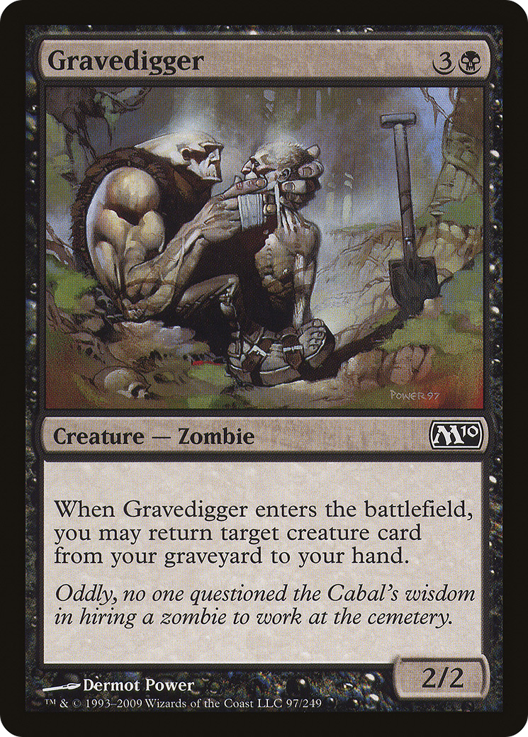 Gravedigger (M10-097) - Magic 2010 Foil - Premium MTG Single from Wizards of the Coast - Just $0.39! Shop now at Game Crave Tournament Store
