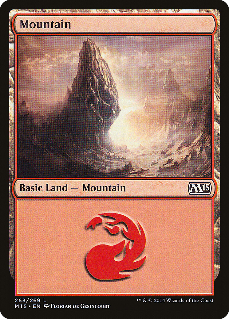 Mountain (M15-263) - Magic 2015 Foil - Premium MTG Single from Wizards of the Coast - Just $0.38! Shop now at Game Crave Tournament Store