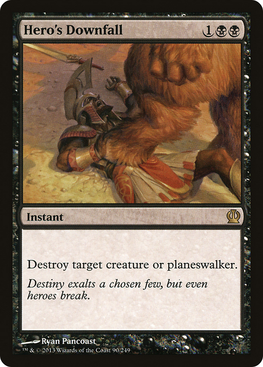 Hero's Downfall (THS-090) - Theros - Premium MTG Single from Wizards of the Coast - Just $0.26! Shop now at Game Crave Tournament Store