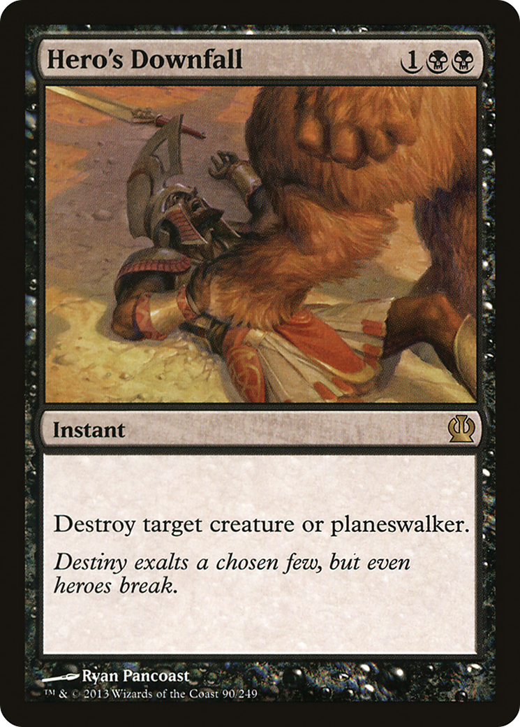 Hero's Downfall (THS-090) - Theros Foil - Premium MTG Single from Wizards of the Coast - Just $0.55! Shop now at Game Crave Tournament Store