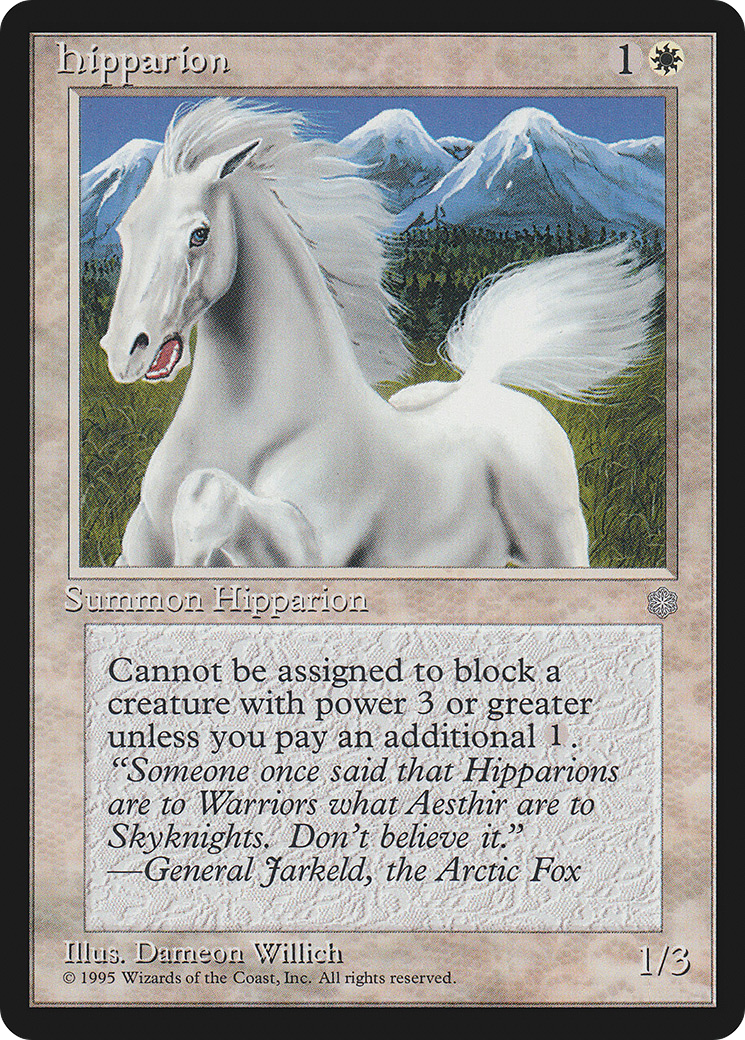Hipparion (ICE-031) - Ice Age - Premium MTG Single from Wizards of the Coast - Just $0.25! Shop now at Game Crave Tournament Store