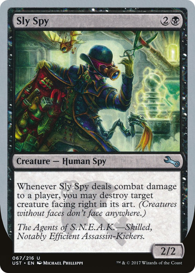 Sly Spy (UST-67D) - Unstable Foil - Premium MTG Single from Wizards of the Coast - Just $0.25! Shop now at Game Crave Tournament Store