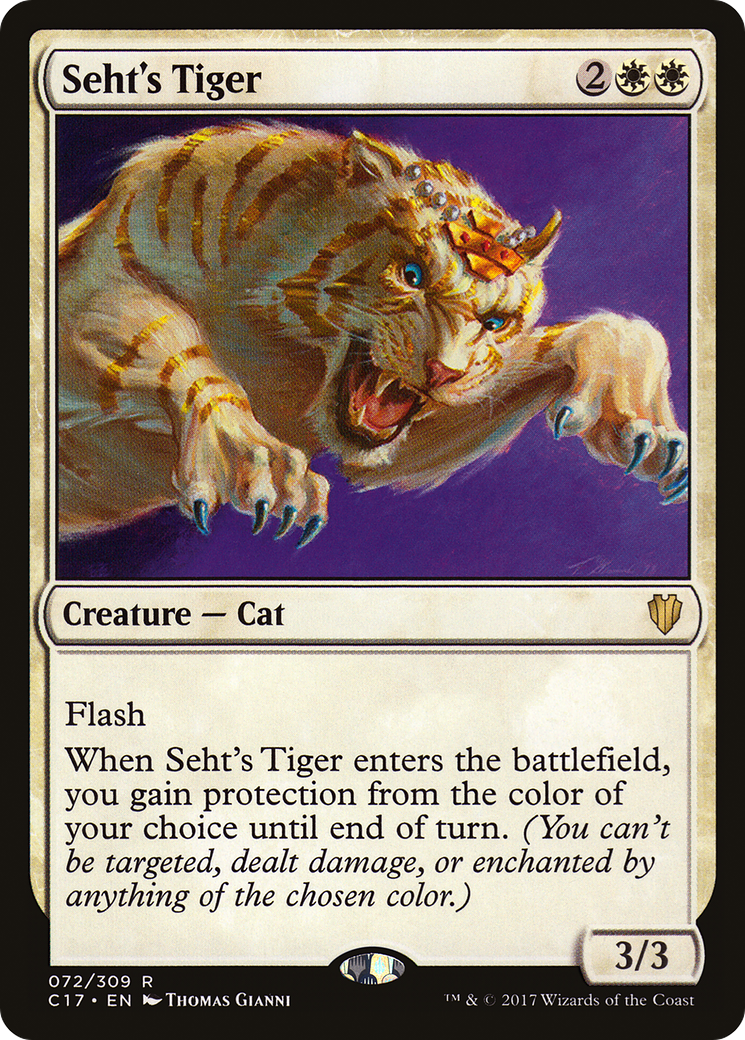 Seht's Tiger (C17-072) - Commander 2017 - Premium MTG Single from Wizards of the Coast - Just $0.34! Shop now at Game Crave Tournament Store